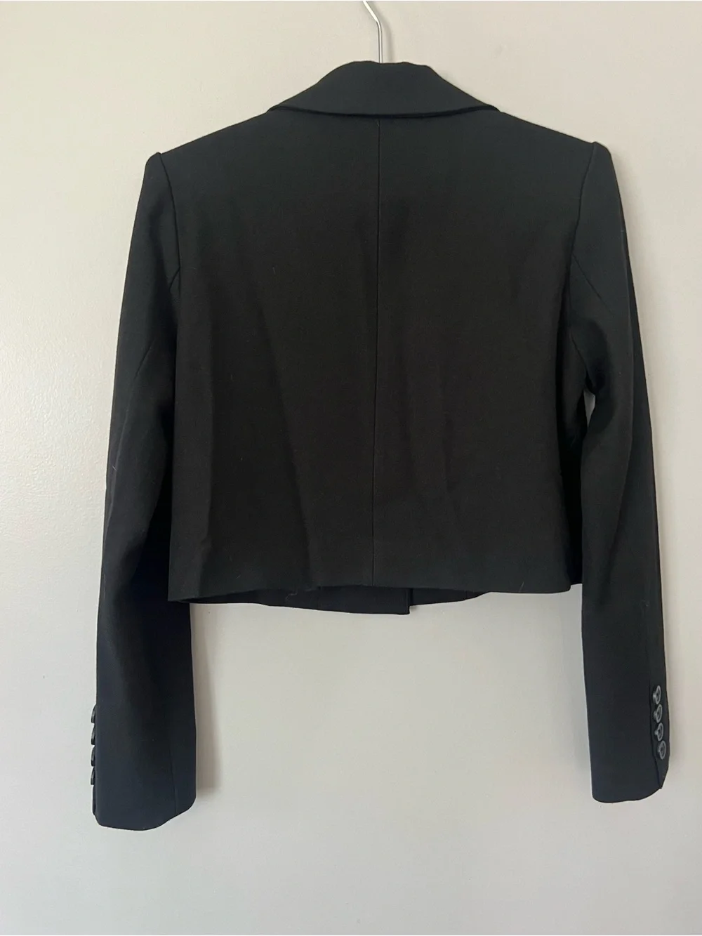 Nasty Gal Black Cropped Blazer Jacket Size 4 Business Chic Office Career Preppy